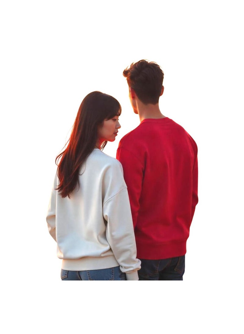 Valentine's Day Matching Couple Sweatshirts–Comfortable Round Neck Long Sleeve Cotton Sweatshirts–Romantic Couple Outfits