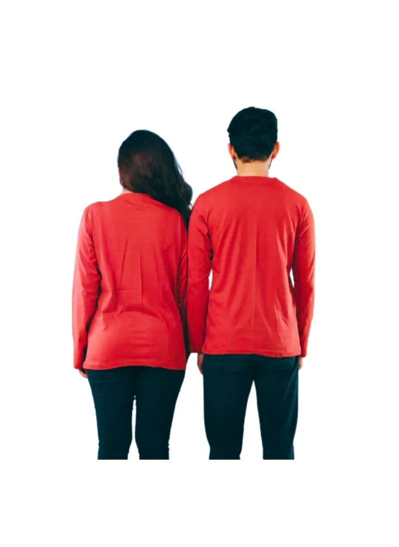 Valentine's Day Matching Couple Sweatshirts–Comfortable Round Neck Long Sleeve Cotton Sweatshirts–Romantic Couple Outfits