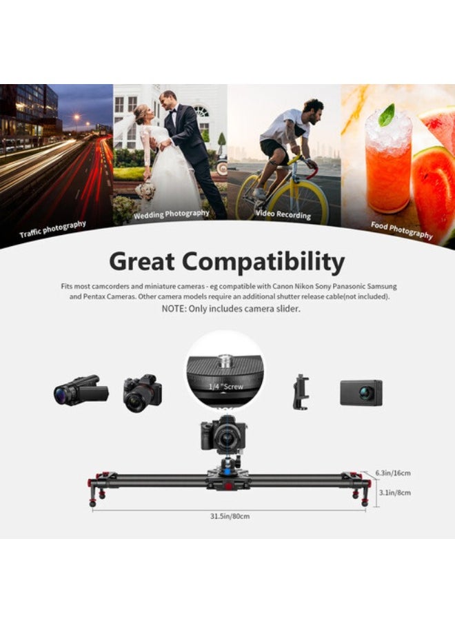 Neewer ER1 Motorized Wireless Carbon Fiber Camera Slider (80 Cm)