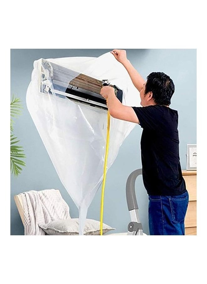 Waterproof Air Conditioner Cleaning Cover Clear-Waterproof Cleaning Cover Dust Washing Clean Protector Bib Bag wall mounted Air Conditioner Wash Hood Split Air Conditioning System Cleaning Tools