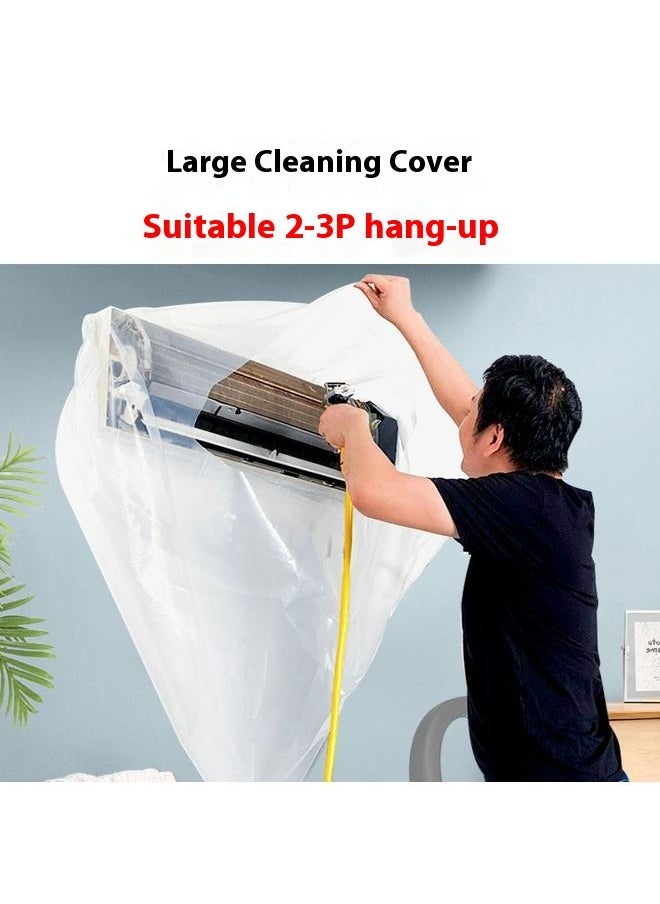 Waterproof Air Conditioner Cleaning Cover Clear-Waterproof Cleaning Cover Dust Washing Clean Protector Bib Bag wall mounted Air Conditioner Wash Hood Split Air Conditioning System Cleaning Tools