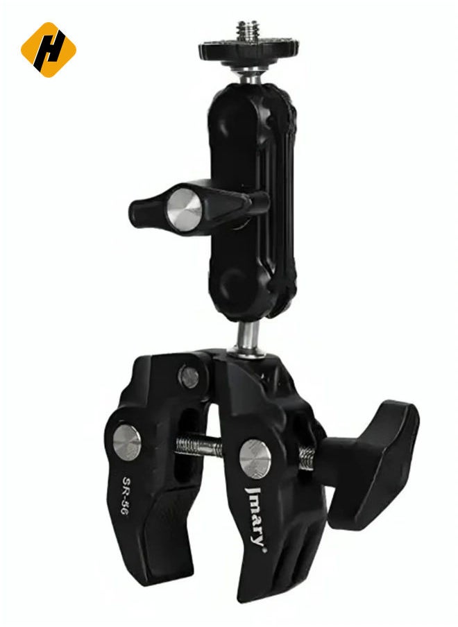 JMARY SR-56 Aluminum Handlebar Crab Clamp Magic Arm Rod Mount