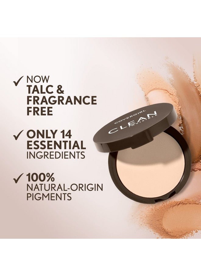 Clean Invisible Pressed Powder, Lightweight, Breathable, Vegan Formula, Creamy Natural 120, 0.38Oz