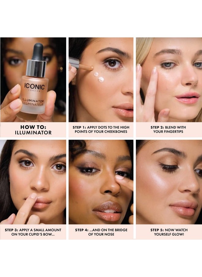 Illuminator | Liquid Highlighting Drops For A Radiant Glow, Cruelty-Free, Vegan Makeup, Original (Champagne Shimmer) 0.45 Fl Oz