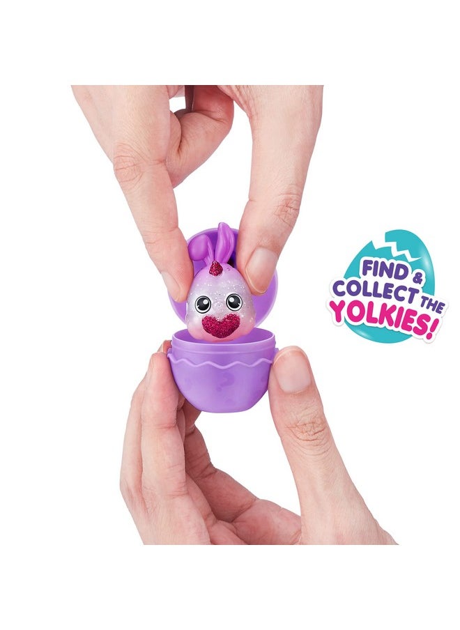 Eggzania Surprise Mania Series 1 (Bunny) By Zuru, Collectible Plush Stuffed Animal, Surprise Eggs, 5 Mini Eggs, Stickers, Diy Jewelry, Slime, Ages 3+ For Girls, Children