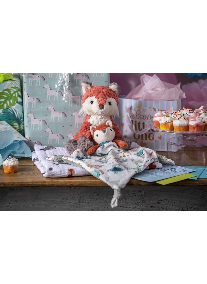 Putty Stuffed Animal Soft Toy, 8-Inches, Coral Fox