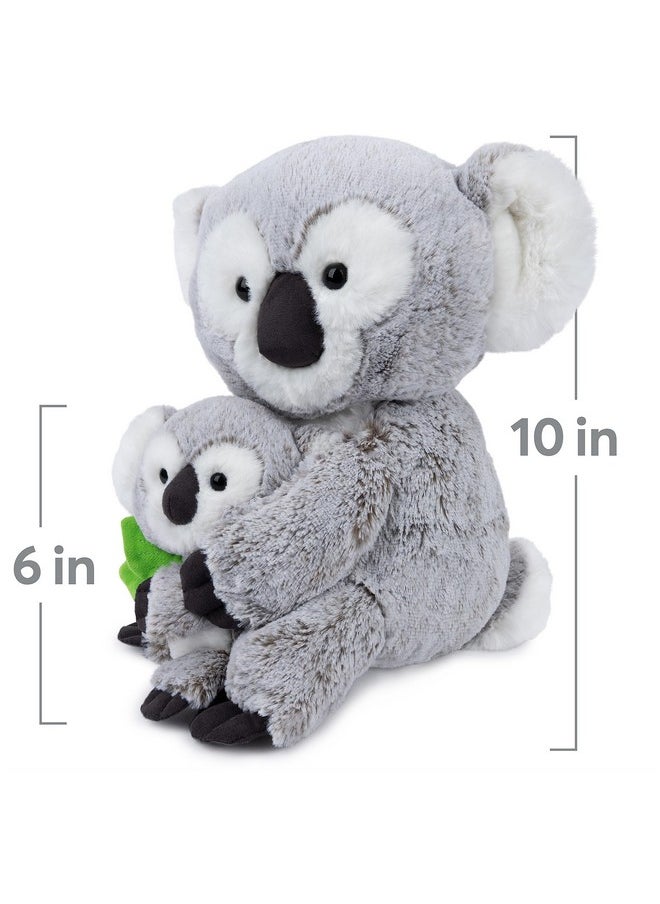 Zozo The Koala Bear With Joey Plush, Stuffed Animal For Ages 1 And Up, Gray/White, 10”