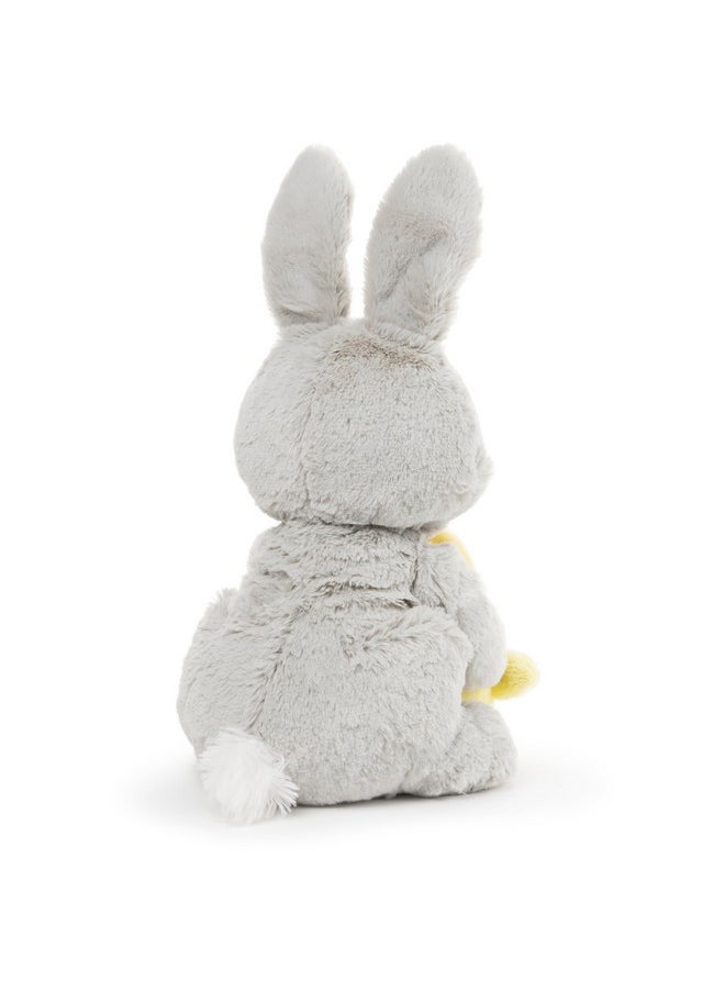 Amazon Exclusive Easter Bunny With Basket And Easter Eggs, Easter Decorations, Bunny Stuffed Animal For Ages 1 And Up, Gray, 10