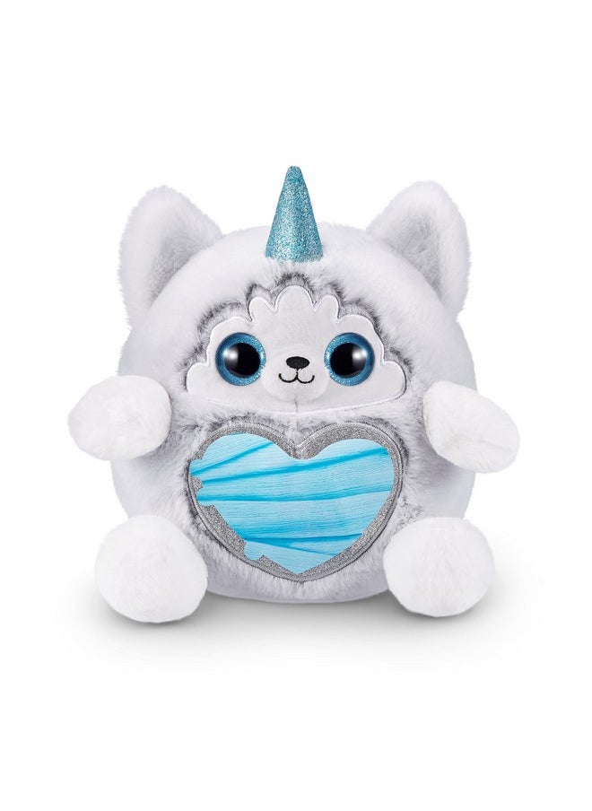 Puppycorn Rescue (Husky) By Zuru, Collectible Plush, Stuffed Animal Girl Toys, Surprise Egg, Stickers, Syringe Slime, Ages 3+ For Girls, Children, 9.06 X 7.87 X 11.02 Inches