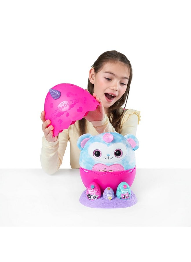 Eggzania Mini Mania Panda Plush Surprise Unboxing With Animal Soft Toy, Idea For Girls With Imaginary Play By Zuru