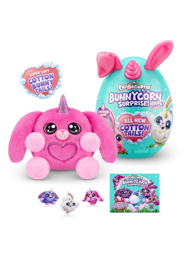 Bunnycorn Surprise Series 2 (2 Pack) By Zuru Rabbit Bunny Plush Toy Girls Gift Idea (Randomized Non Duplicate)