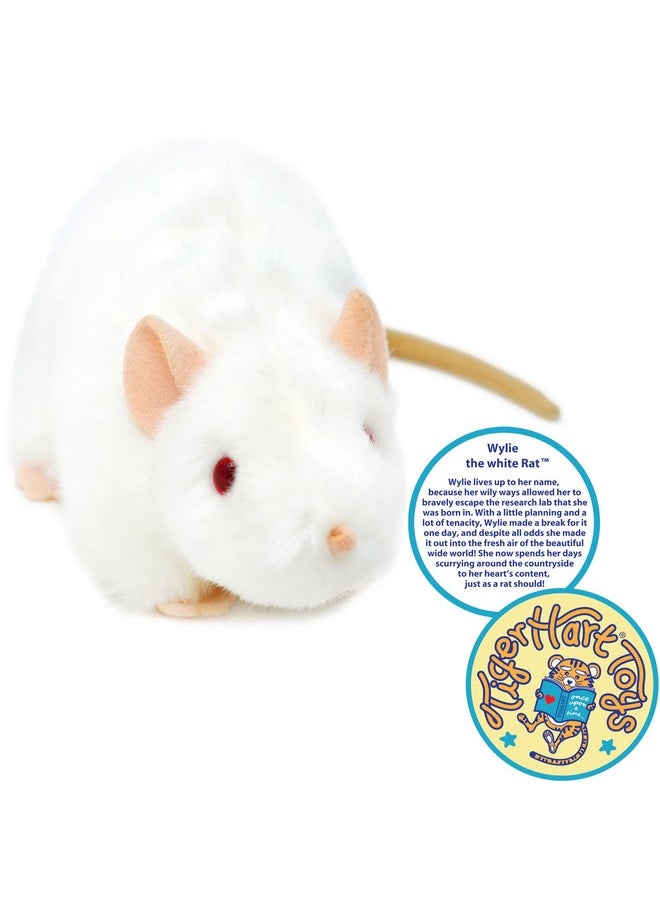 Wylie The White Rat - 7 Inch Stuffed Animal Plush - By Tigerhart Toys