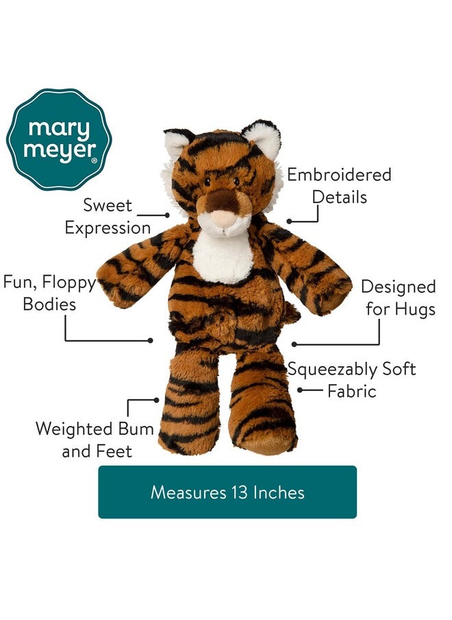 Marshmallow Zoo Stuffed Animal Soft Toy, 13-Inches, Tiger