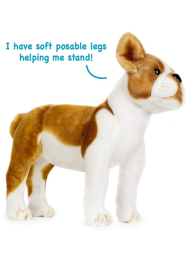 Bobby The Boston Terrier Boxer - 14.5 Inch Large Dog Stuffed Animal Plush - By Tigerhart Toys