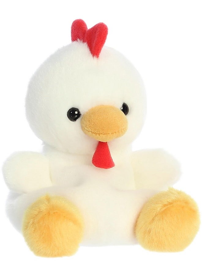 ® Adorable Palm Pals™ Cooper Chicken™ Stuffed Animal - Pocket-Sized Play - Collectable Fun - White 5 Inches