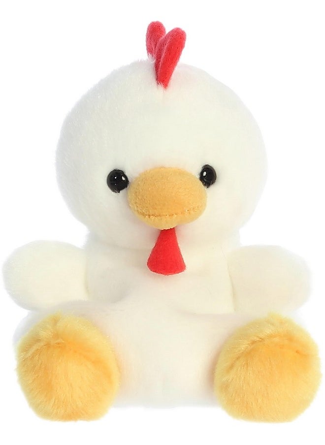 ® Adorable Palm Pals™ Cooper Chicken™ Stuffed Animal - Pocket-Sized Play - Collectable Fun - White 5 Inches