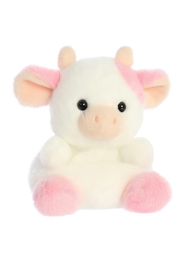 ® Adorable Palm Pals™ Belle Strawberry Cow™ Stuffed Animal - Pocket-Sized Play - Collectable Fun - Pink 5 Inches