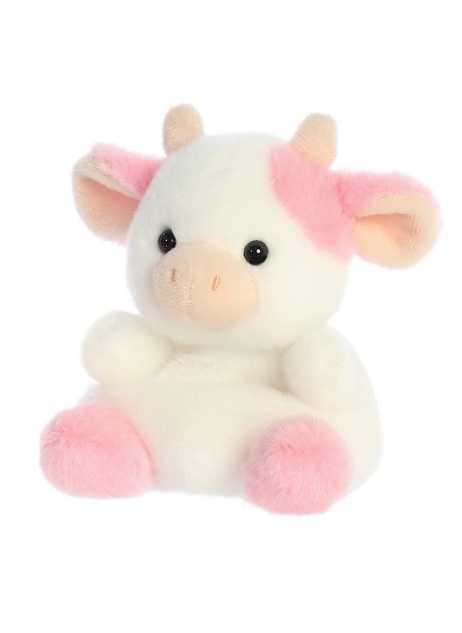 ® Adorable Palm Pals™ Belle Strawberry Cow™ Stuffed Animal - Pocket-Sized Play - Collectable Fun - Pink 5 Inches