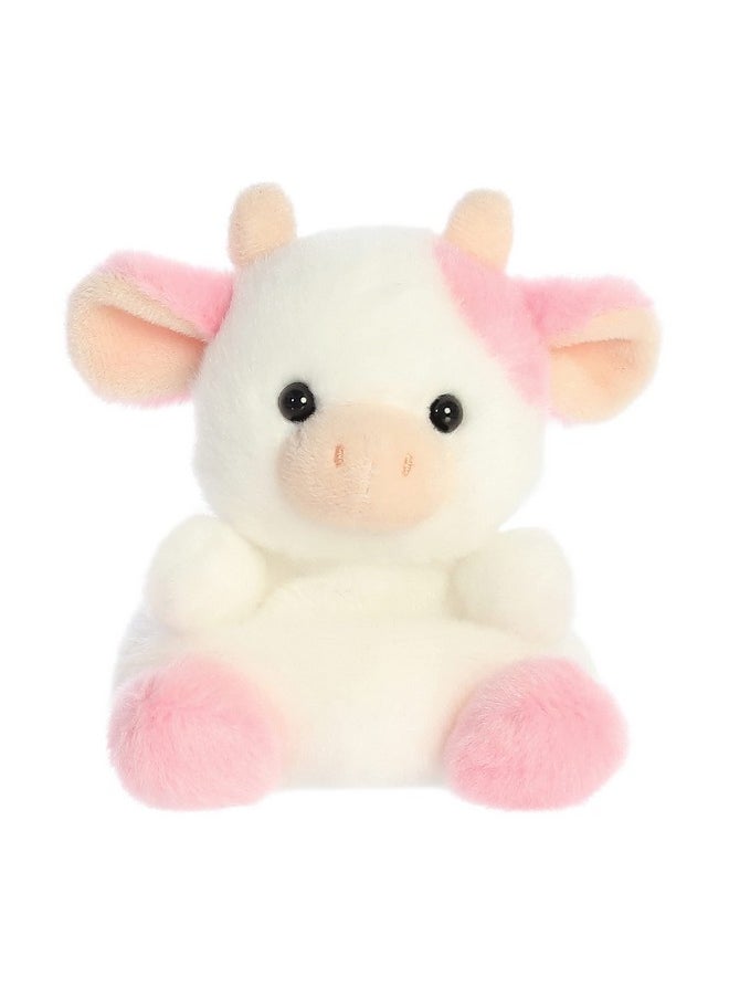 ® Adorable Palm Pals™ Belle Strawberry Cow™ Stuffed Animal - Pocket-Sized Play - Collectable Fun - Pink 5 Inches