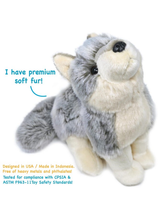 Wolcott The Wolf | 11 Inch Stuffed Animal Plush | By Tigerhart Toys