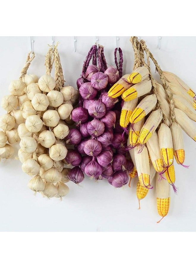 1Pack Simulation Artificial Lifelike Fake Vegetable Artificial Garlic Red Pepper Fake Vegetables Onion Hanging Rope Home Decor Photography Props (Onion)