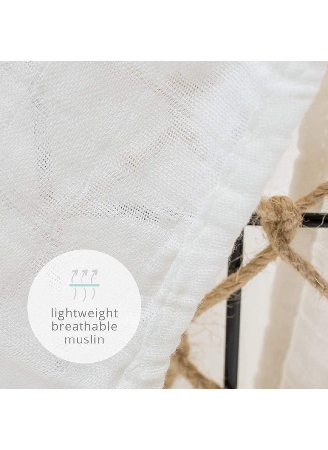 Baby Mini Muslin Cotton Silky Soft Cloths, Sailboats, 3-Pack, 28 X 28-Inches