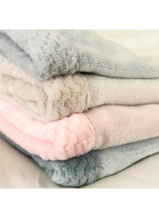 Plush Blanket - Soft Minky Baby Blanket For Infants, Toddlers, Kids, For Crib, Stroller, Travel, Oatmeal