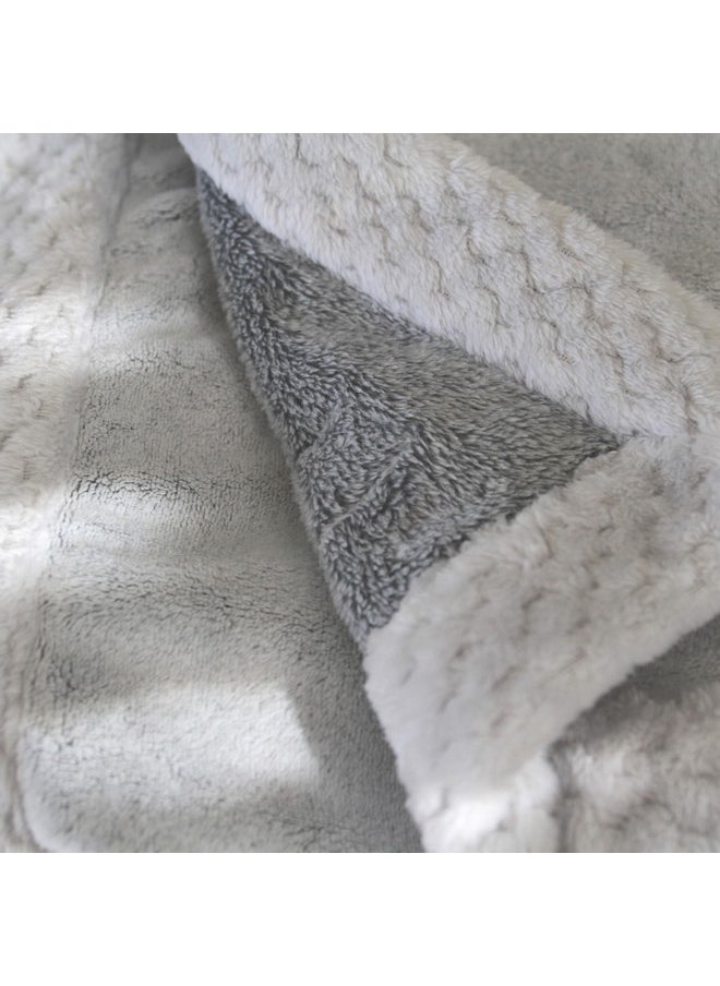 Plush Blanket - Soft Minky Baby Blanket For Infants, Toddlers, Kids, For Crib, Stroller, Travel, Oatmeal