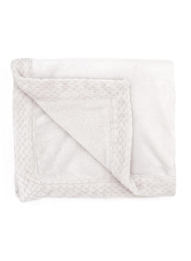 Plush Blanket - Soft Minky Baby Blanket For Infants, Toddlers, Kids, For Crib, Stroller, Travel, Oatmeal