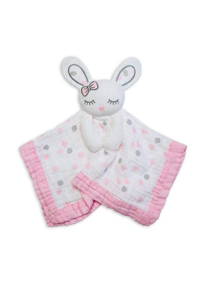 Lovey Blankets| Unisex Security Blanket & Toy| Softest Breathable Cotton Muslin| 15