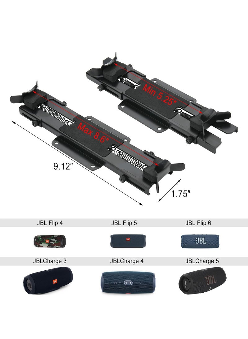 Speaker Mount Wall Mount Ceiling Mount for JBL Charge 5/4/3/Flip 6/5/4 Speaker Wall Bracket Metal Mount Holder for Speaker From 5.25 To 7.38 Inches