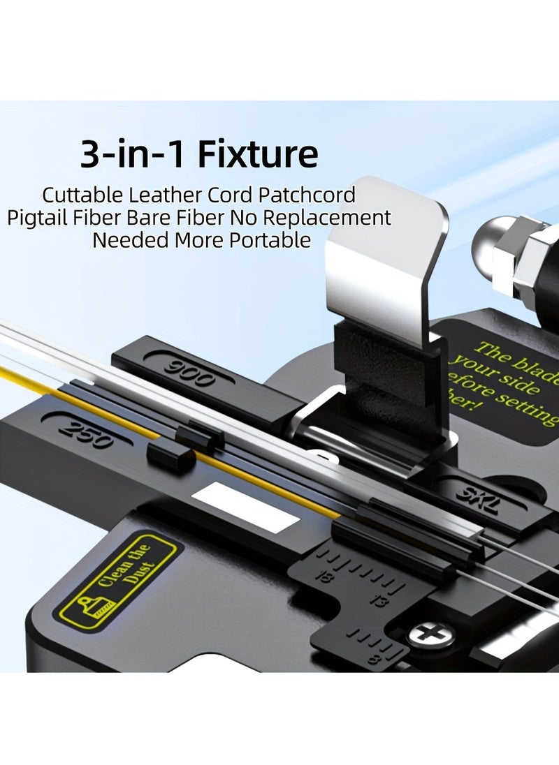 SKL-6C High Precision Fiber Optic Cable Cutter Aluminum Alloy Black No Assembly Required