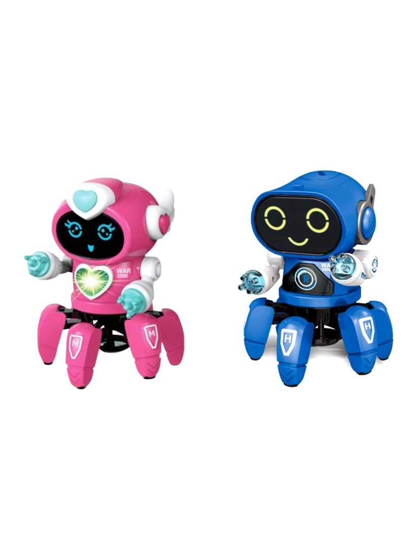 SGT-Bot Robot Pioneer Colorful Lights and Music All Direction Movement Dancing Robot Toys for Boys and Girls (BLUE) Bot Robot Pioneer Colorful Lights and Music All Direction Movement Dancing Robot Toys for Boys and Girls (PINK)