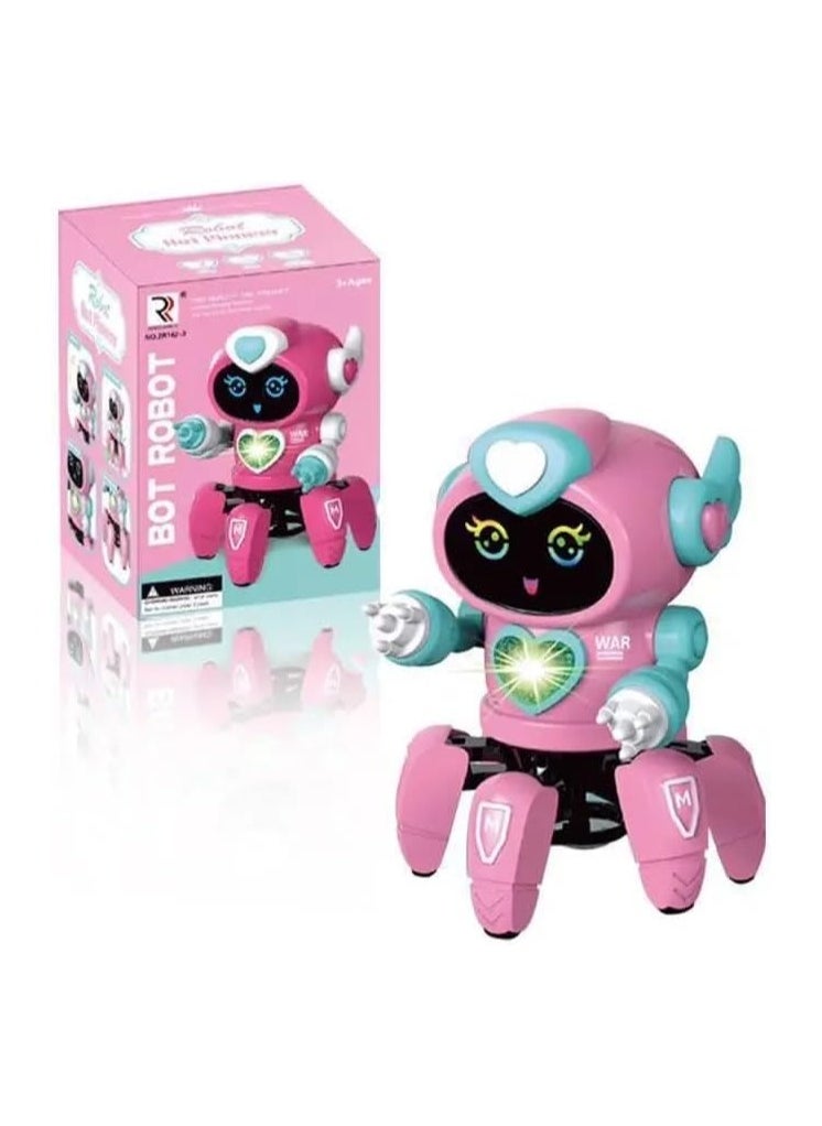 SGT-Bot Robot Pioneer Colorful Lights and Music All Direction Movement Dancing Robot Toys for Boys and Girls (BLUE) Bot Robot Pioneer Colorful Lights and Music All Direction Movement Dancing Robot Toys for Boys and Girls (PINK)