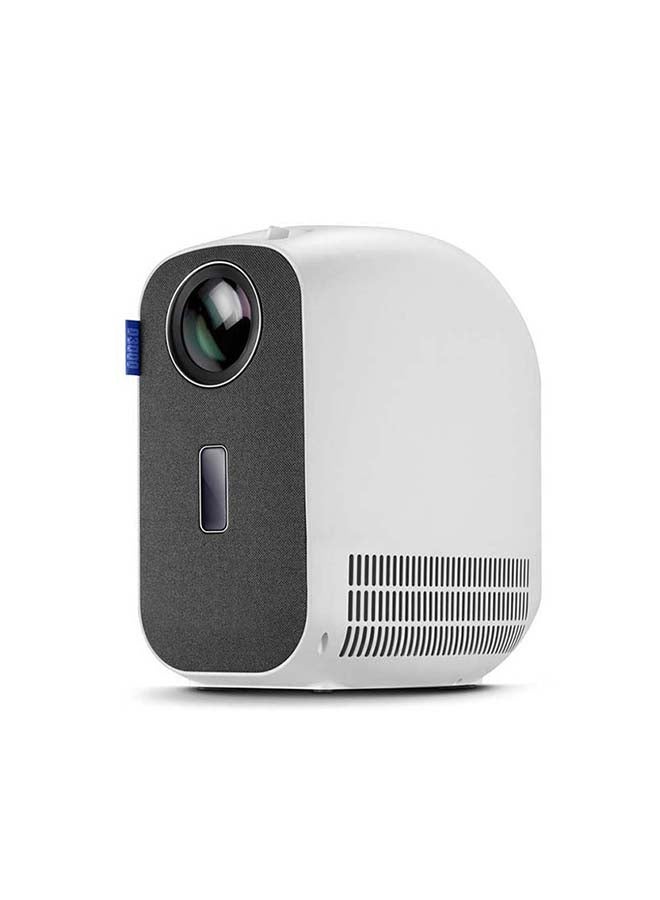 Portable Projector 1080P 4K, 8000 Lumens for Gaming, Office, Outdoor, Home Theater Projector PROJ-WO-44-W White