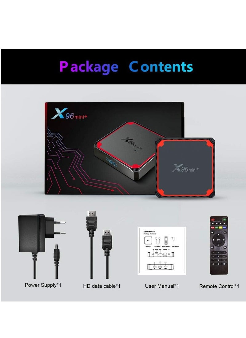X96 Mini Plus TV Box | Android 9.0 | Amlogic S905W4 Quad-Core A53 | 5G Dual WiFi | 4K & 6K Support | H.265 | Google & YouTube | Media Player | 2GB RAM + 16GB ROM | HDMI 2.0 | Streaming Device