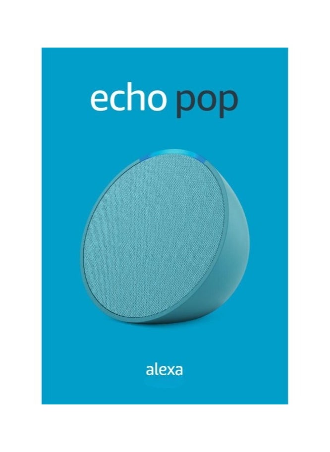 Echo Pop Full sound compact Wi-Fi & Bluetooth smart speaker with Alexa Use your voice to control smart home devices, play music or the Quran, and more (speaks English & Khaleeji) green