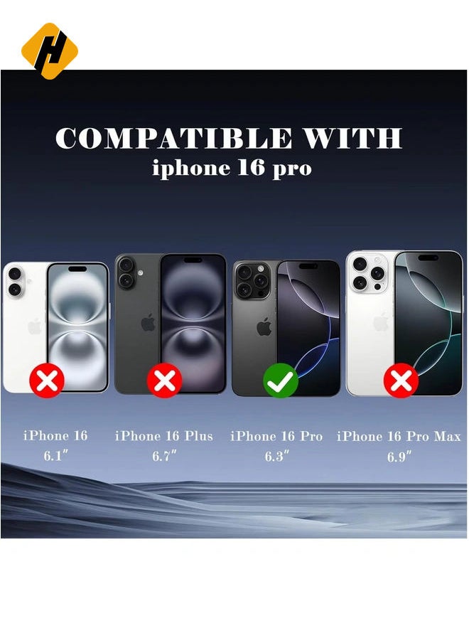 2-Pack Privacy Screen Protector for iPhone 16 Pro 6.3