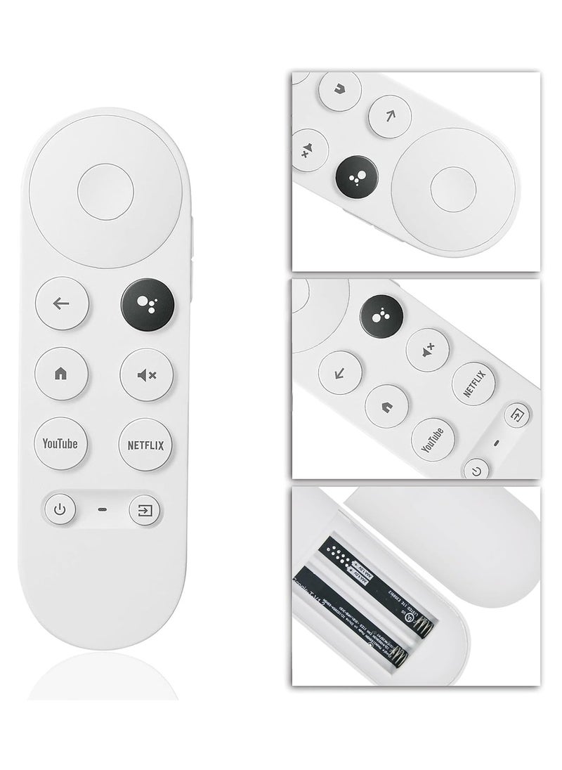 Remote Control Replacement for Google TV Chromecast 4K | Compatible with Models G9N9N, GA01920-US, GA01923-US, GA01919-US, GA02463-US, GA01409-US | Easy Setup, Voice Control, and Battery Included