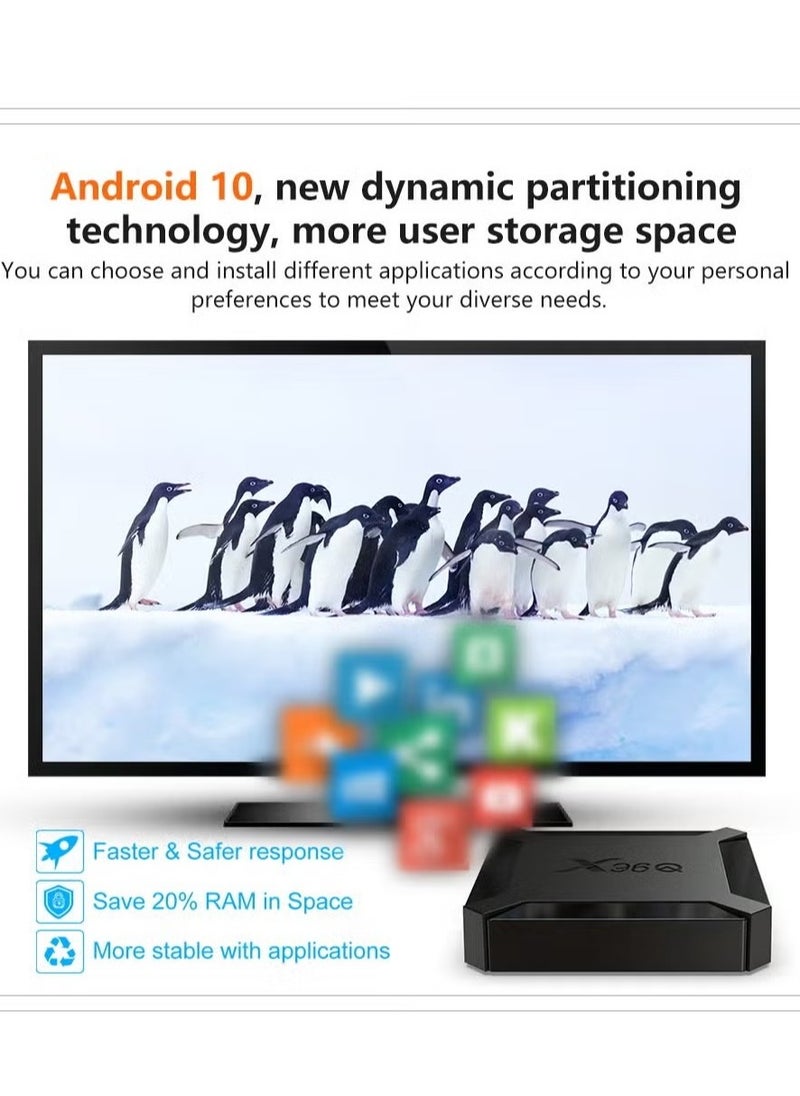 X96Q Android 10.0 TV Box – Allwinner H313 Quad-Core Processor, 16GB Storage, Smart Streaming for TV & Media