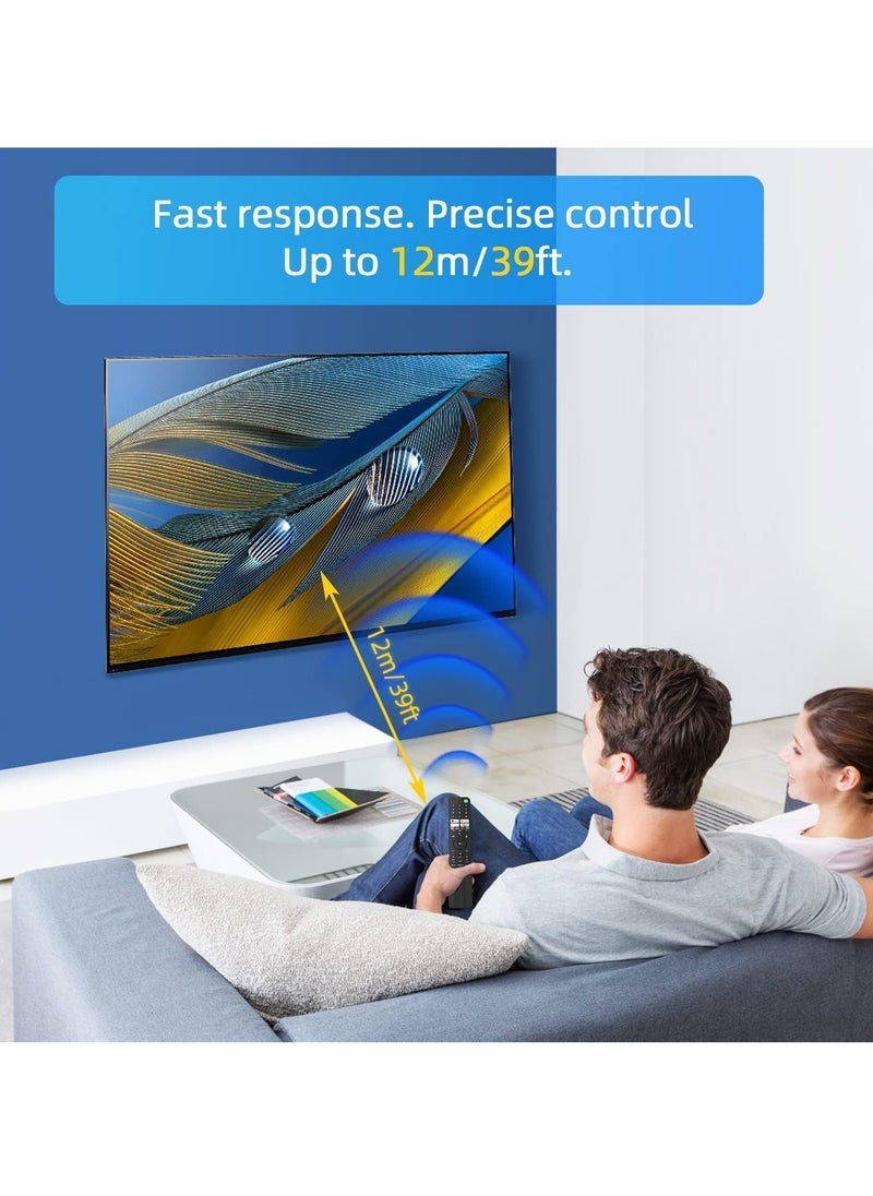 Title: Bluetooth Remote RMF-TX520P with Voice Function – Universal Replacement Remote for Sony LED/4K Smart TVs, Easy Setup, Voice Control, & Quick Access to Streaming Services