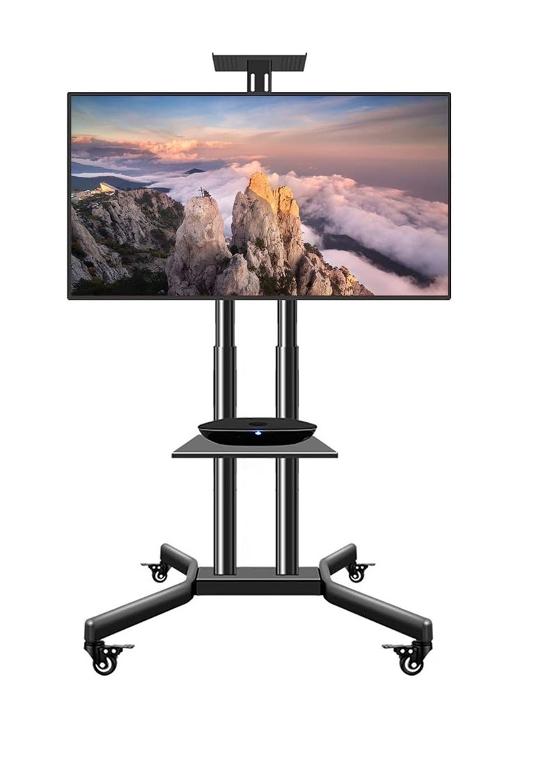 TV Trolley Stand with Mount for LED LCD Plasma Flat Panel Screens and Displays 32 to 70 inch