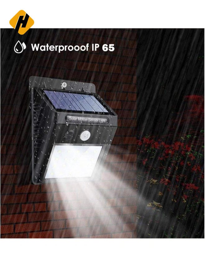 【4 pack】 35 LED Solar Lights Outdoor Waterproof Solar Motion Sensor Light Wireless Lights Outside Wall Lamp for Driveway Patio Garden Path