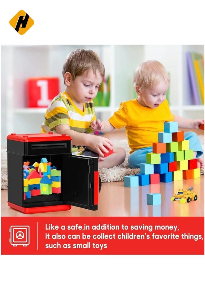 Electronic Piggy Bank for Kids - Mini ATM with Password Protection and Auto-Scroll Cash Slot, Perfect Birthday Gift for Boys and Girls