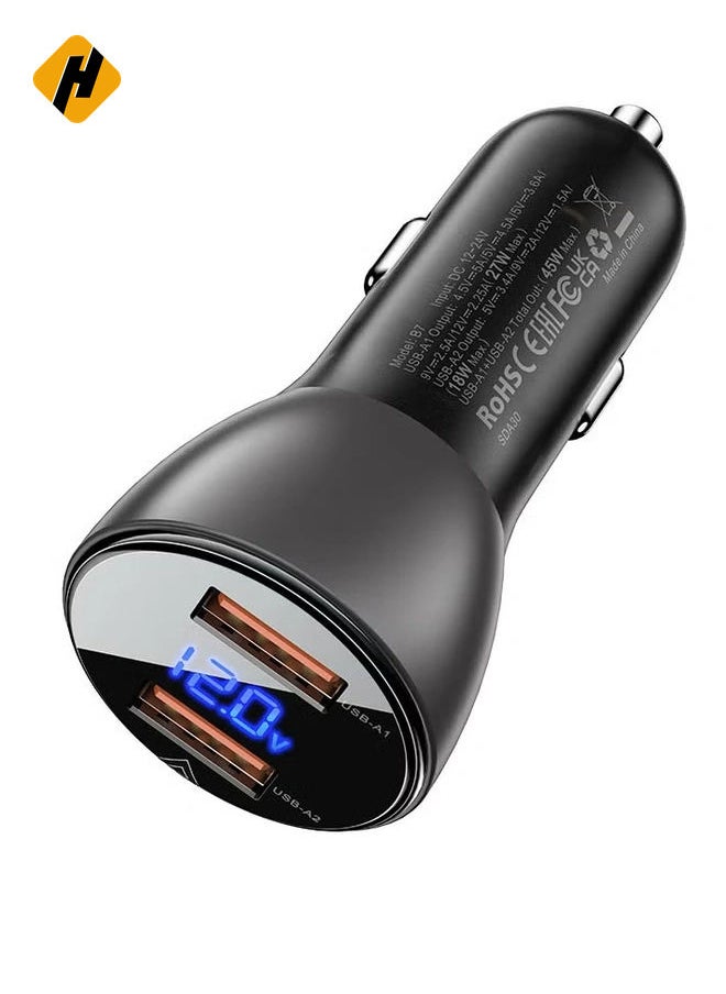 Fast Charge Car Charger B7 - 45W (2x USB-A)