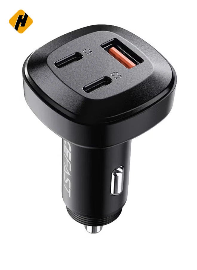 Fast Charge Car Charger B3 - 66W (2x USB-C + 1x USB-A)