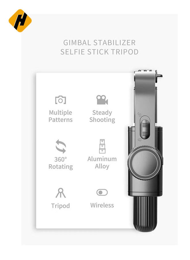 Gimbal Stabilizer for Smartphone L08 Handheld Gimbal with 360°Auto Balance Remote Wireless Bluetooth Selfie Stick Pan-tilt Tripod with Built-in Bluetooth Remote