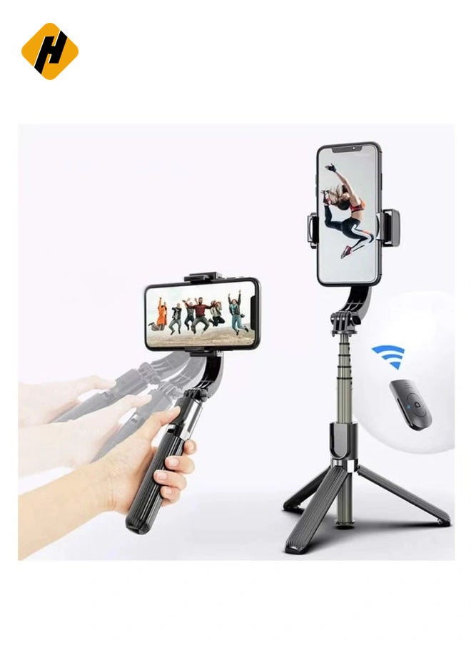 Gimbal Stabilizer for Smartphone L08 Handheld Gimbal with 360°Auto Balance Remote Wireless Bluetooth Selfie Stick Pan-tilt Tripod with Built-in Bluetooth Remote