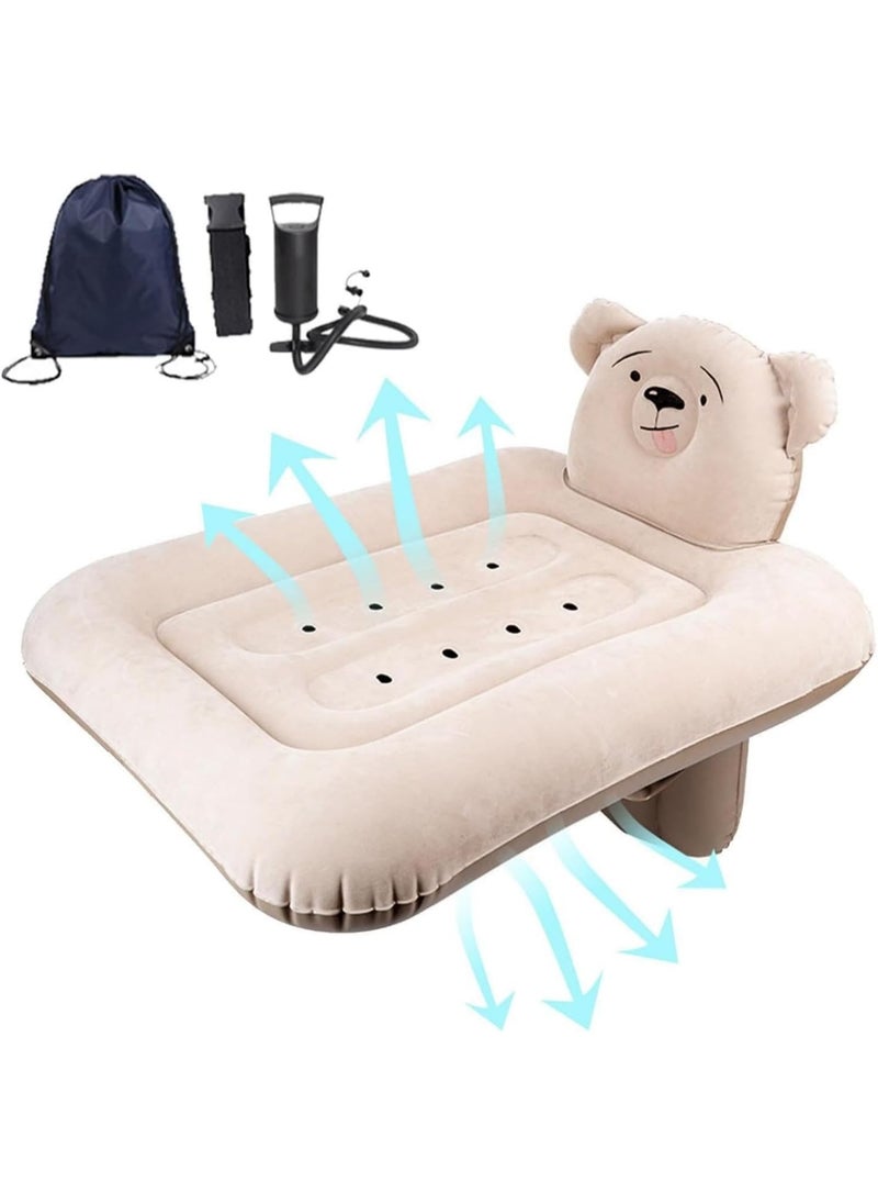 Inflatable Airplane Bed for Kids Baby Travel Plane Bed with Hand Pump Kids Bed Fits Most Airplane Seats Car Seat for Convenient Toddler Travel Seat Belt and Storage Bag