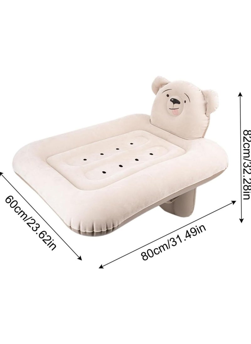 Inflatable Airplane Bed for Kids Baby Travel Plane Bed with Hand Pump Kids Bed Fits Most Airplane Seats Car Seat for Convenient Toddler Travel Seat Belt and Storage Bag